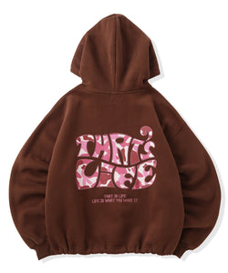 Surf Camo logo front print hoodie