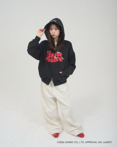 HELLO KITTY × HEAVY That's life ジップパーカー HELLO KITTY × HEAVY WEIGHT 12.0oz FRONT LOGO ZIP HOODIE – That's