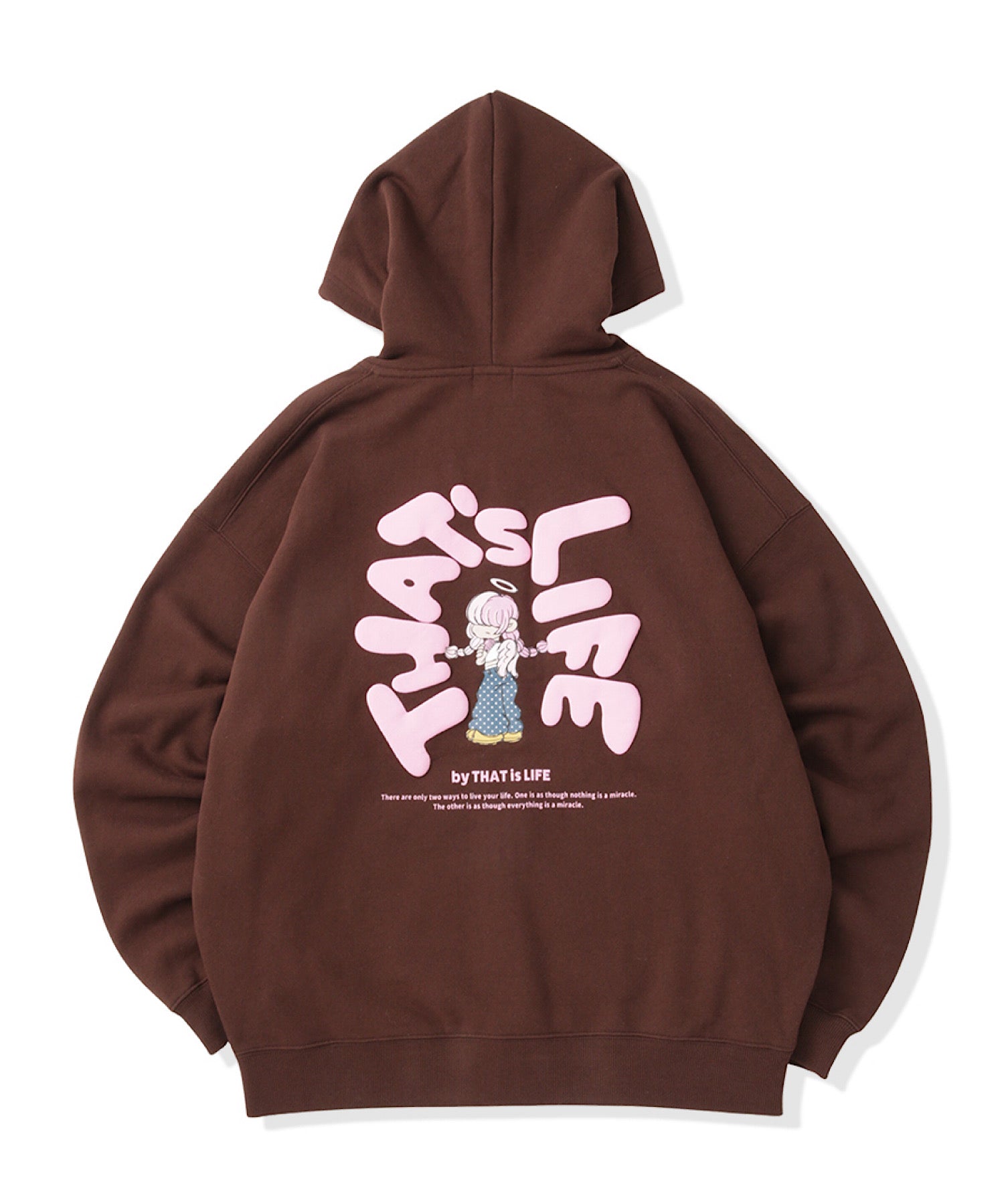 HEAVY WEIGHT 13.0oz "ANGEL GIRL" LOGO ZIP HOODIE