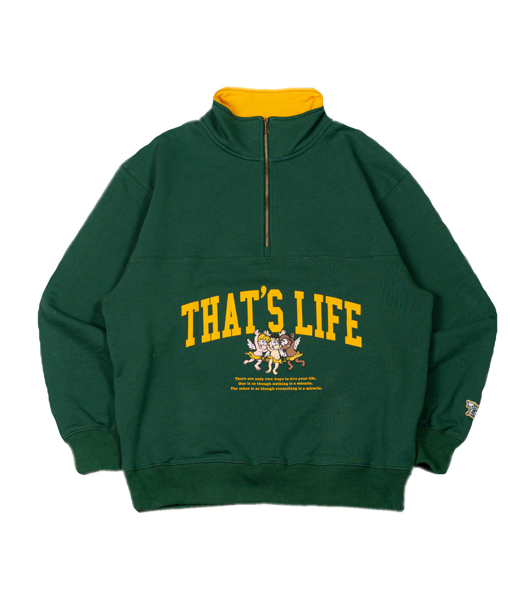 That's life Angel Half zip sweat 