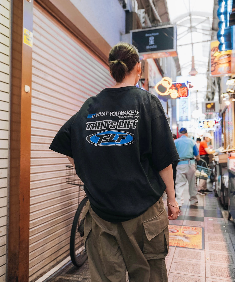 Vintage styles "TsLF" logo S/S tee