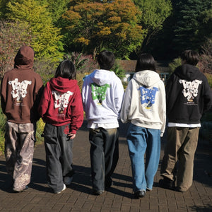 HEAVY WEIGHT 11.0oz "FLOWER BOY" LOGO ZIP HOODIE