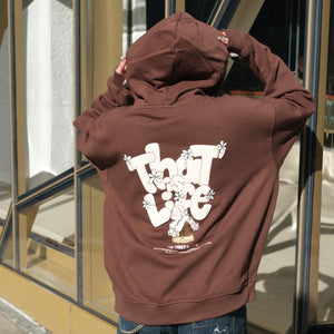 HEAVY WEIGHT 11.0oz "FLOWER BOY" LOGO ZIP HOODIE