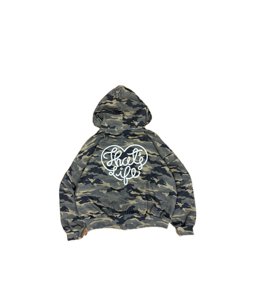 Vintage styles Heart logo zip hoodie free