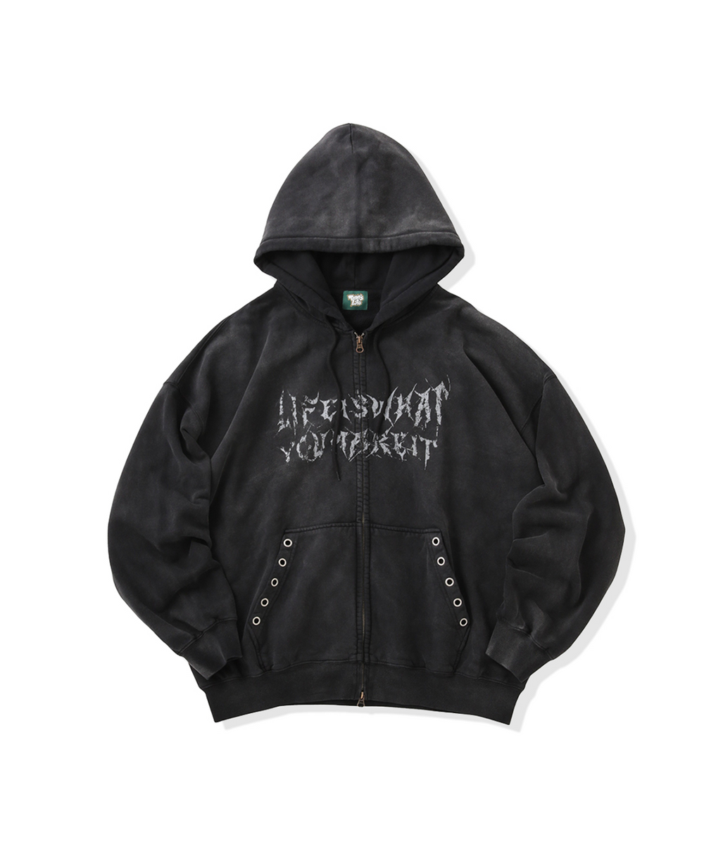 Vintage styles URBAN SCARS zip hoodie