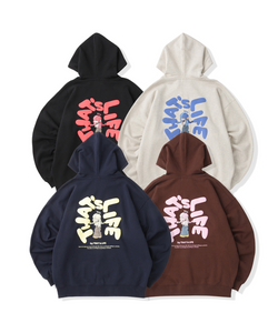 HEAVY WEIGHT 13.0oz "ANGEL GIRL" LOGO ZIP HOODIE