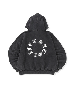 Vintage styles Circle logo zip hoodie – That's life online store