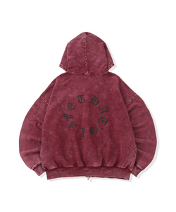 Vintage styles Circle logo zip hoodie – That's life online store