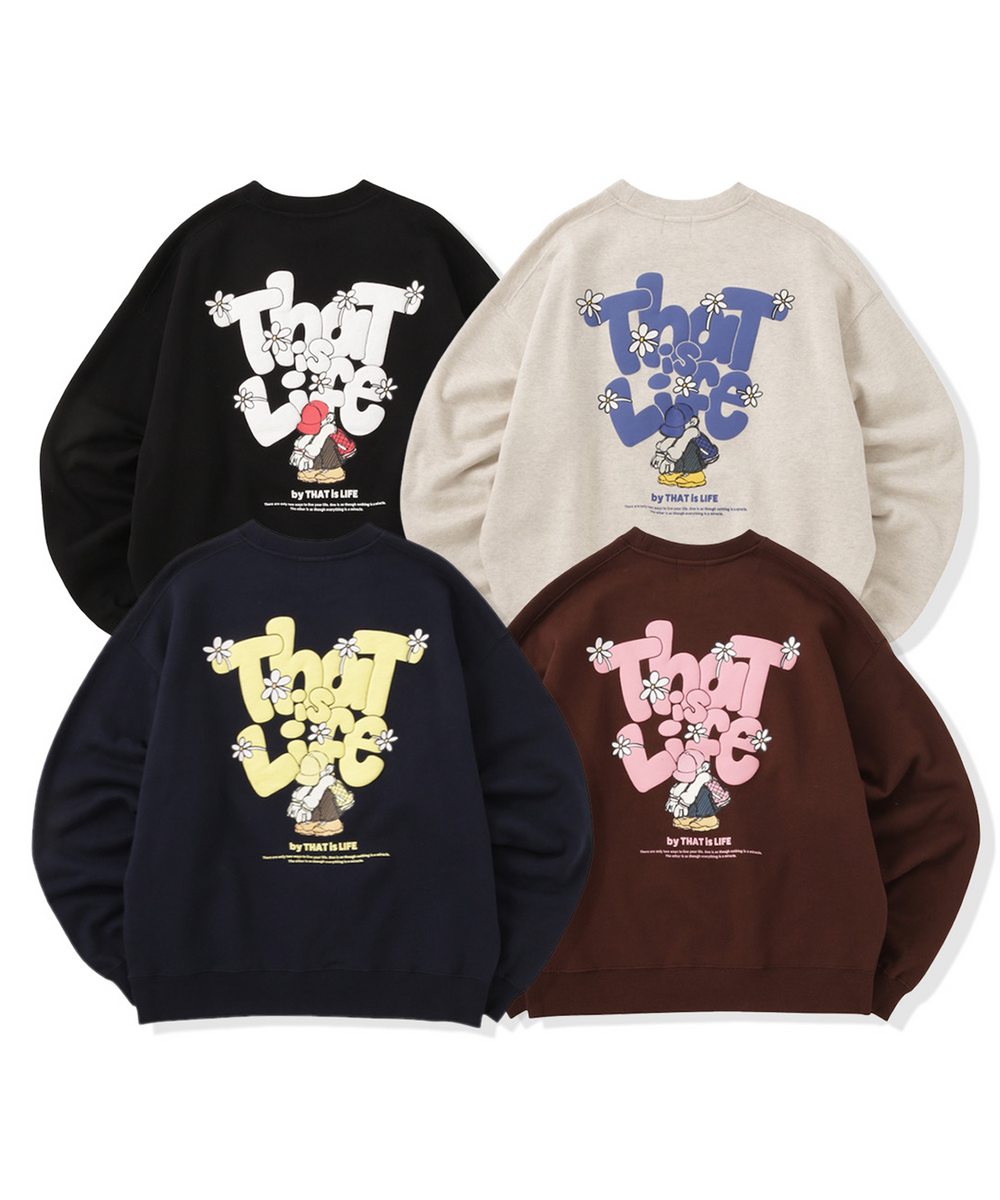 HEAVY WEIGHT 13.0oz "FLOWER BOY" LOGO SWEAT