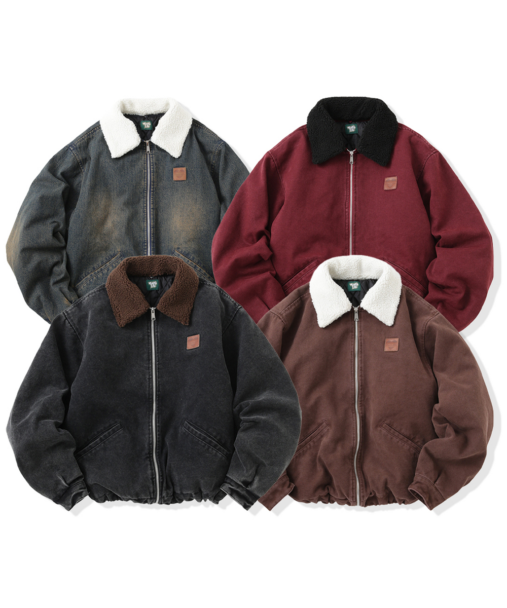 Vintage styles Heart logo Duck Boa Jacket