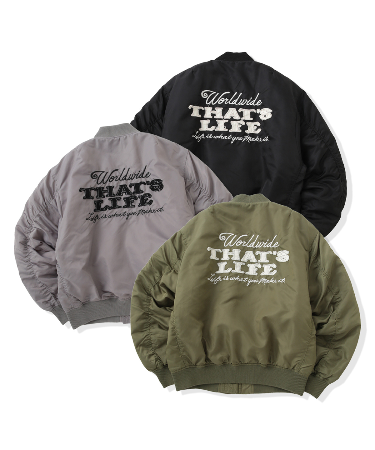 Military styles Worldwide Flight MA-1 Jackets – That's life online