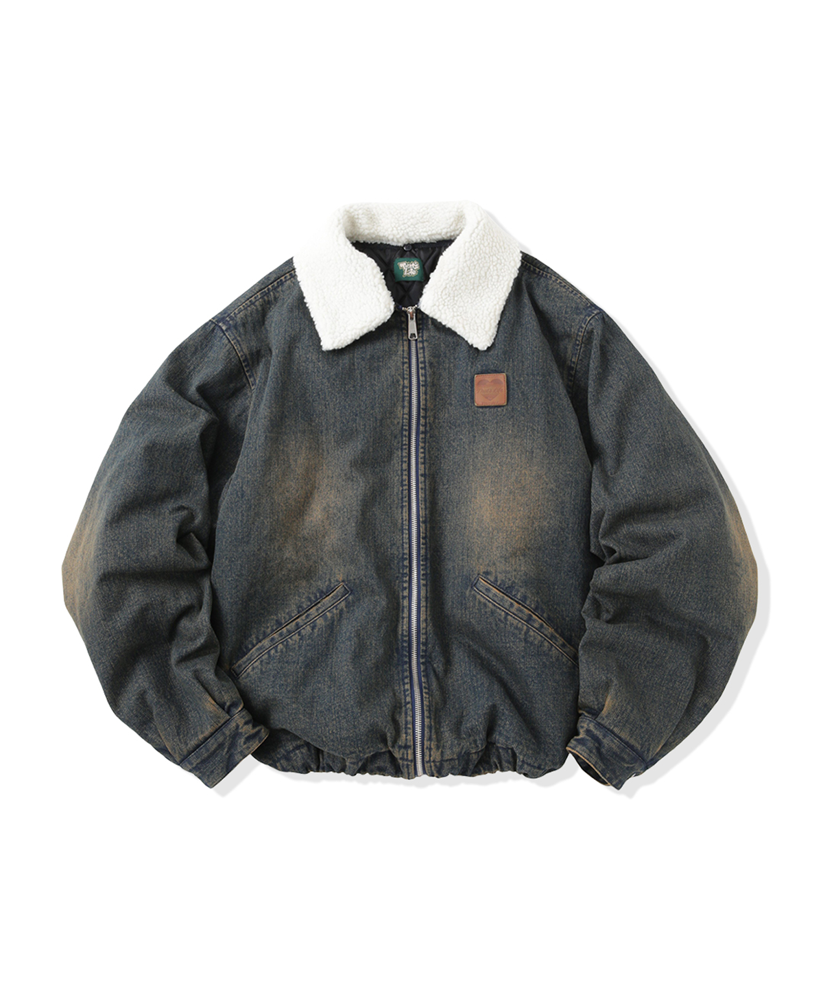 Vintage styles Heart logo Duck Boa Jacket