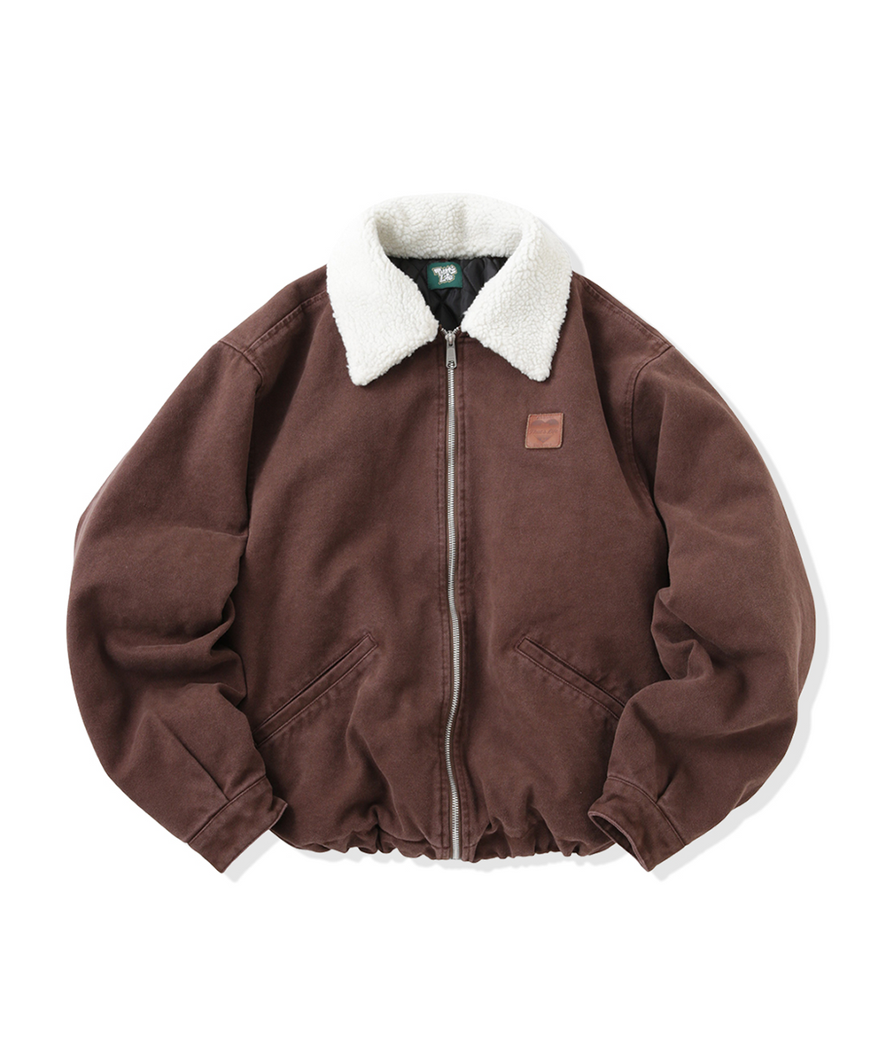 Vintage styles Heart logo Duck Boa Jacket