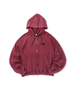 Vintage styles Heart logo zip hoodie – That's life online store