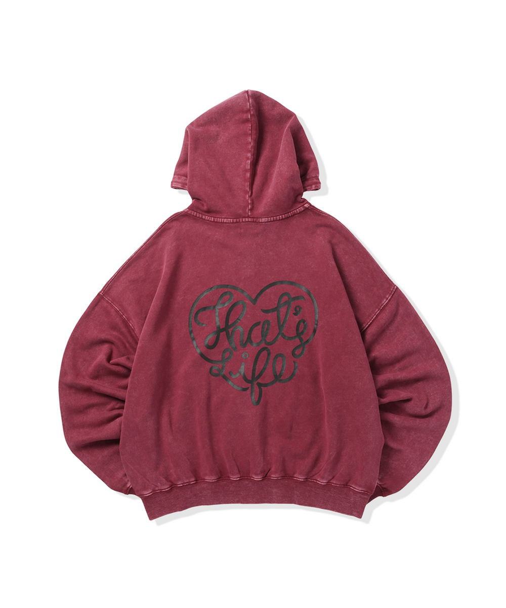 Vintage styles Heart logo zip hoodie