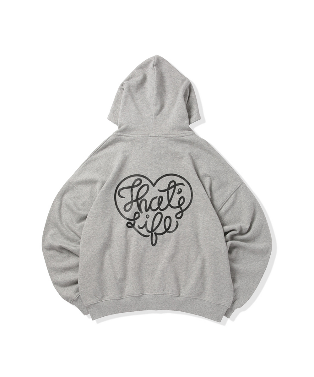 Vintage styles Heart logo zip hoodie
