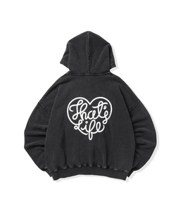 Vintage styles Heart logo zip hoodie – That's life online store