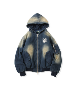 Vintage styles TS logo denim fur jacket – That's life online store