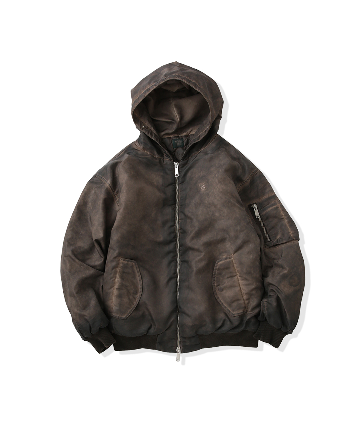 Vintage styles TS logo Nylon fur jacket – That's life online store