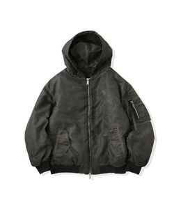 Vintage styles TS logo Nylon fur jacket – That's life online store