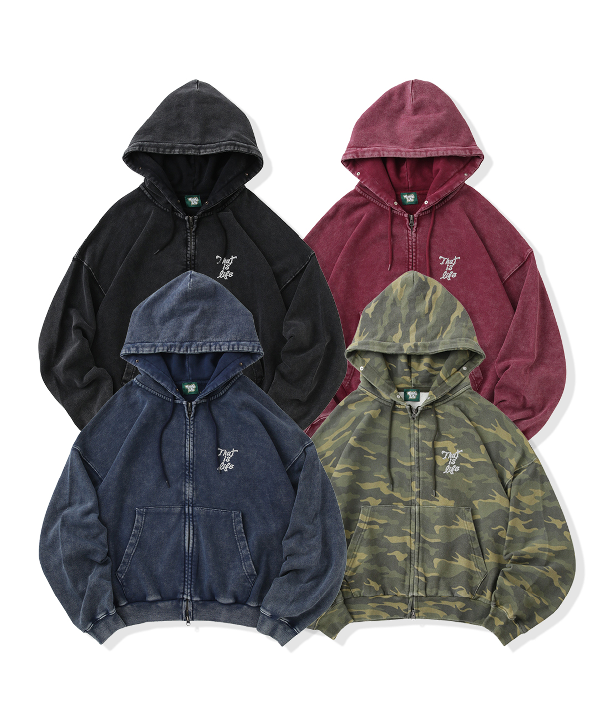 Vintage styles Pearl logo Fur zip hoodie – That's life online store