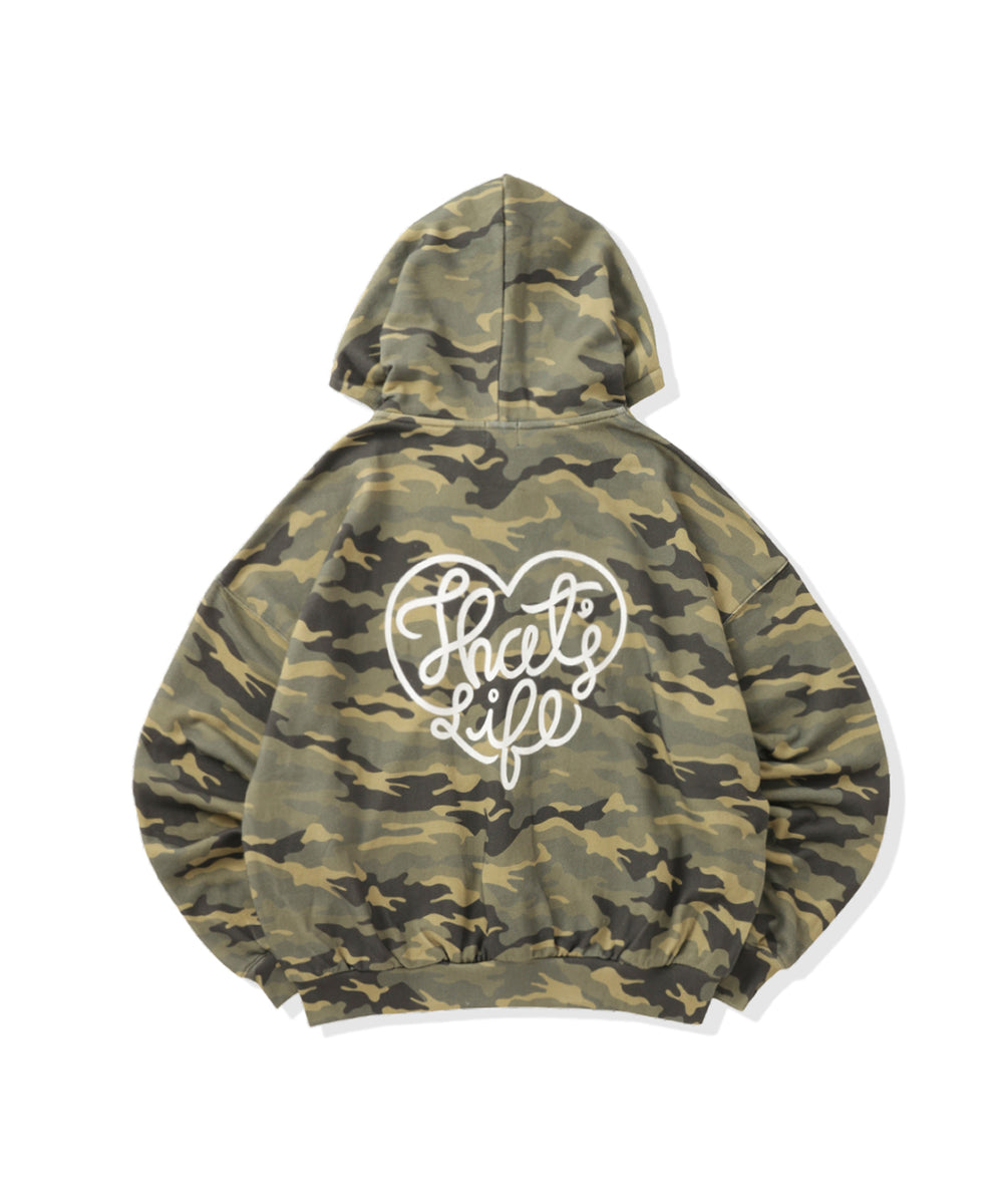 Vintage styles Heart logo zip hoodie