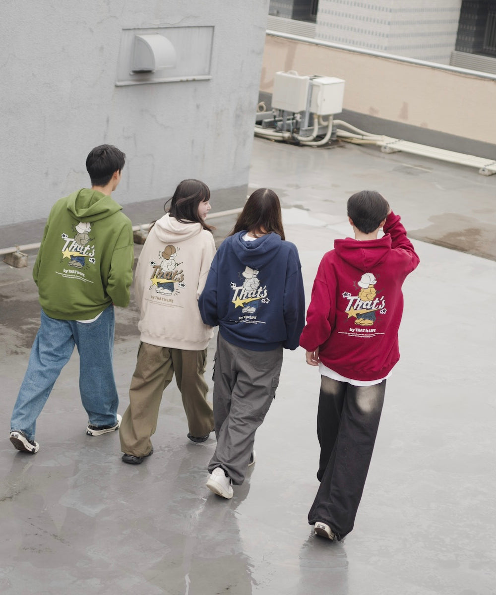 HEAVY WEIGHT 11.0oz "CAP BOY" LOGO HOODIE