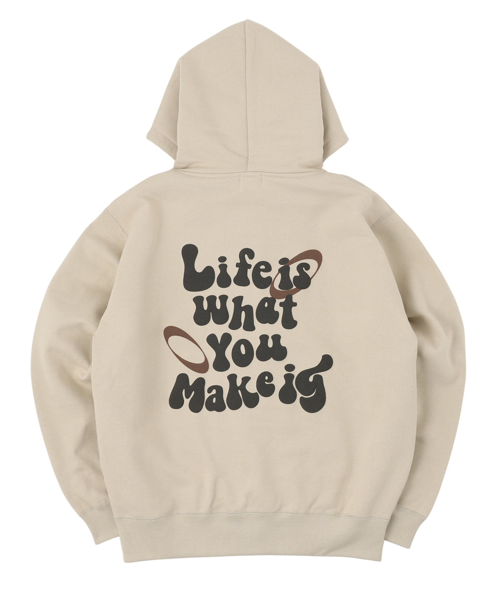 HEAVY WEIGHT 12.4oz CIRCLE LOGO ZIP HOODIE