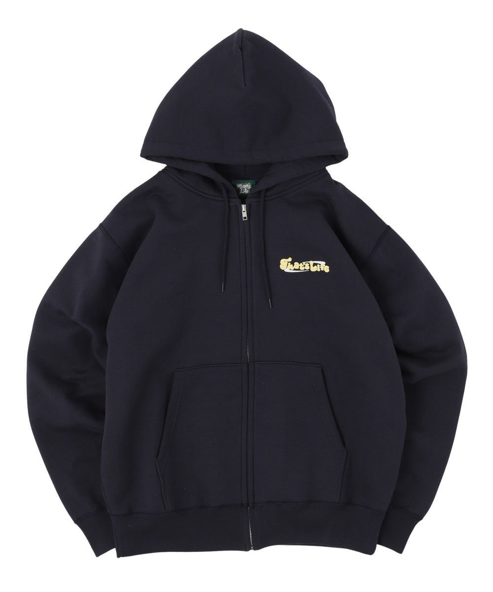 HEAVY WEIGHT 12.4oz CIRCLE LOGO ZIP HOODIE