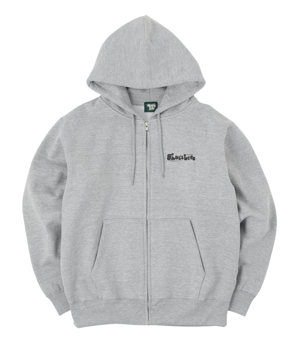 HEAVY WEIGHT 12.4oz CIRCLE LOGO ZIP HOODIE