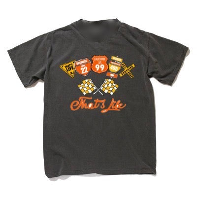 Vintage styles Flag logo tee free