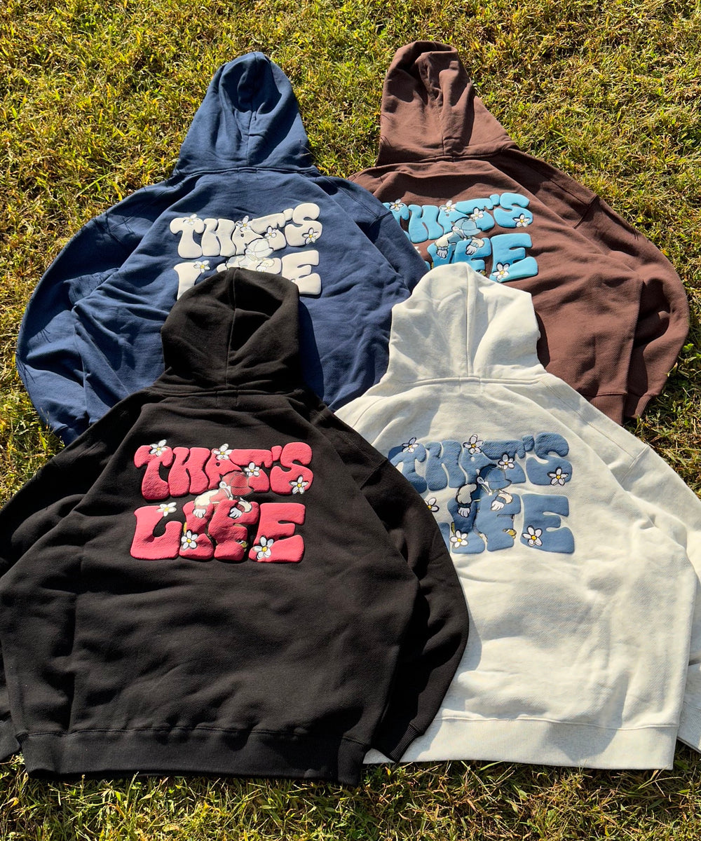 HEAVY WEIGHT 11.0oz “RUNNING BOY” LOGO HOODIE – That's life