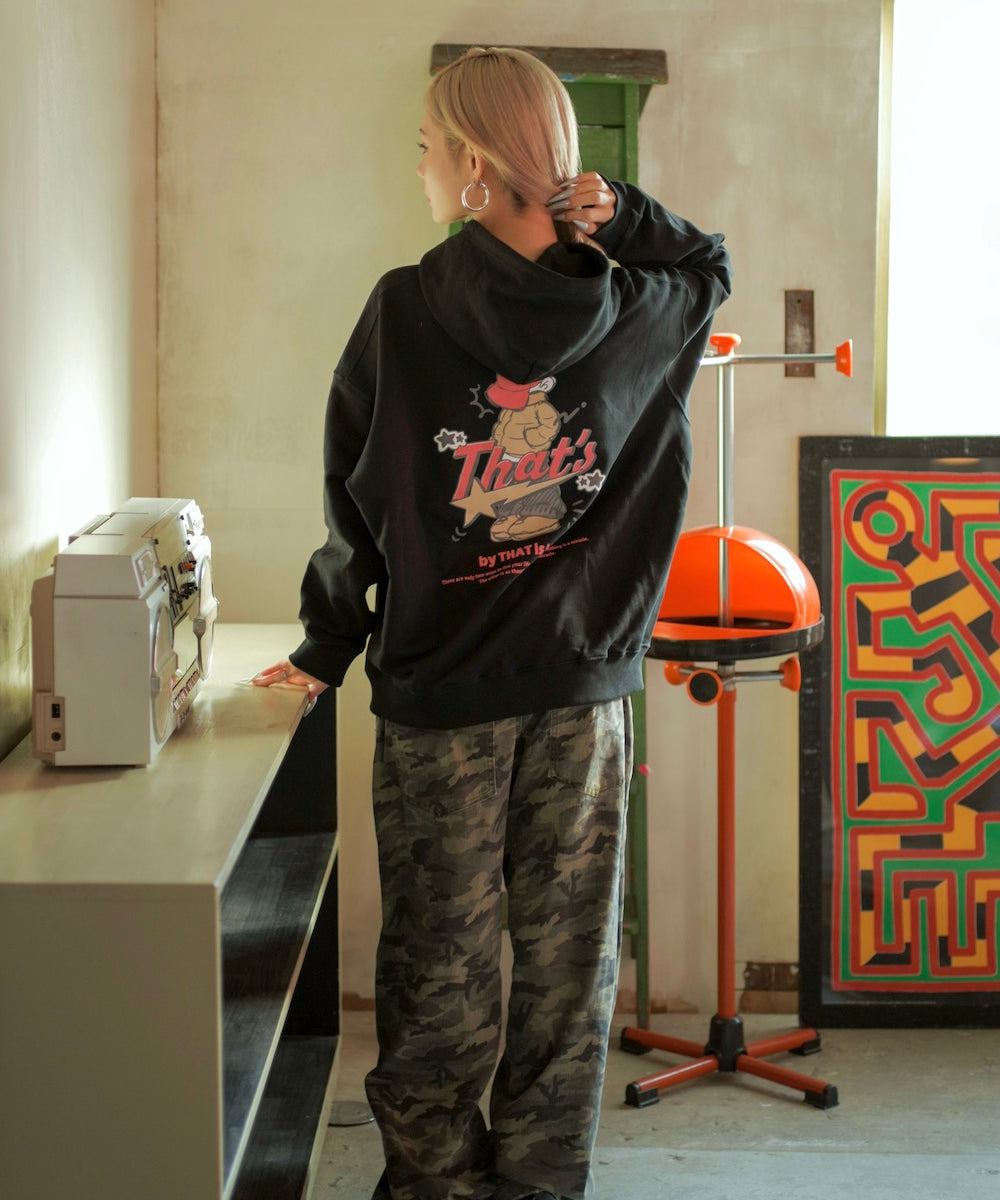 HEAVY WEIGHT 11.0oz "CAP BOY" LOGO HOODIE