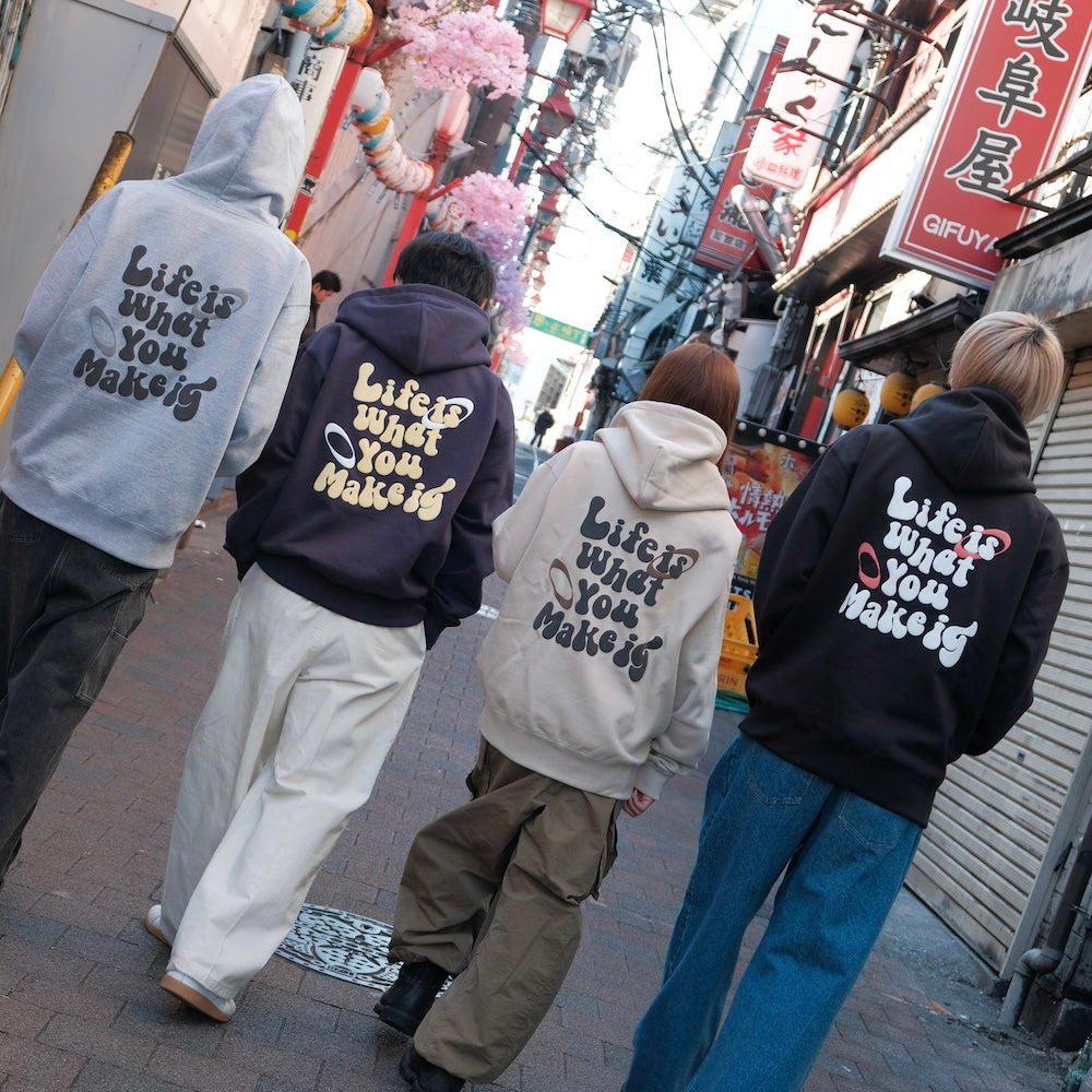 HEAVY WEIGHT 12.4oz CIRCLE LOGO ZIP HOODIE