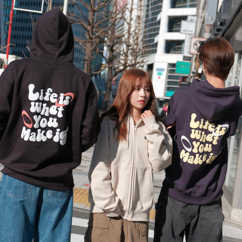 HEAVY WEIGHT 12.4oz CIRCLE LOGO ZIP HOODIE