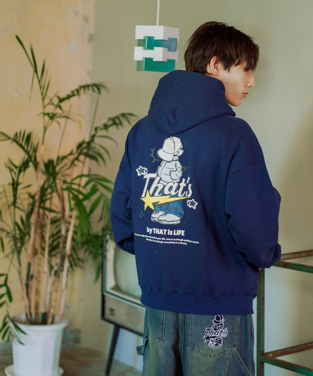 HEAVY WEIGHT 11.0oz "CAP BOY" LOGO HOODIE