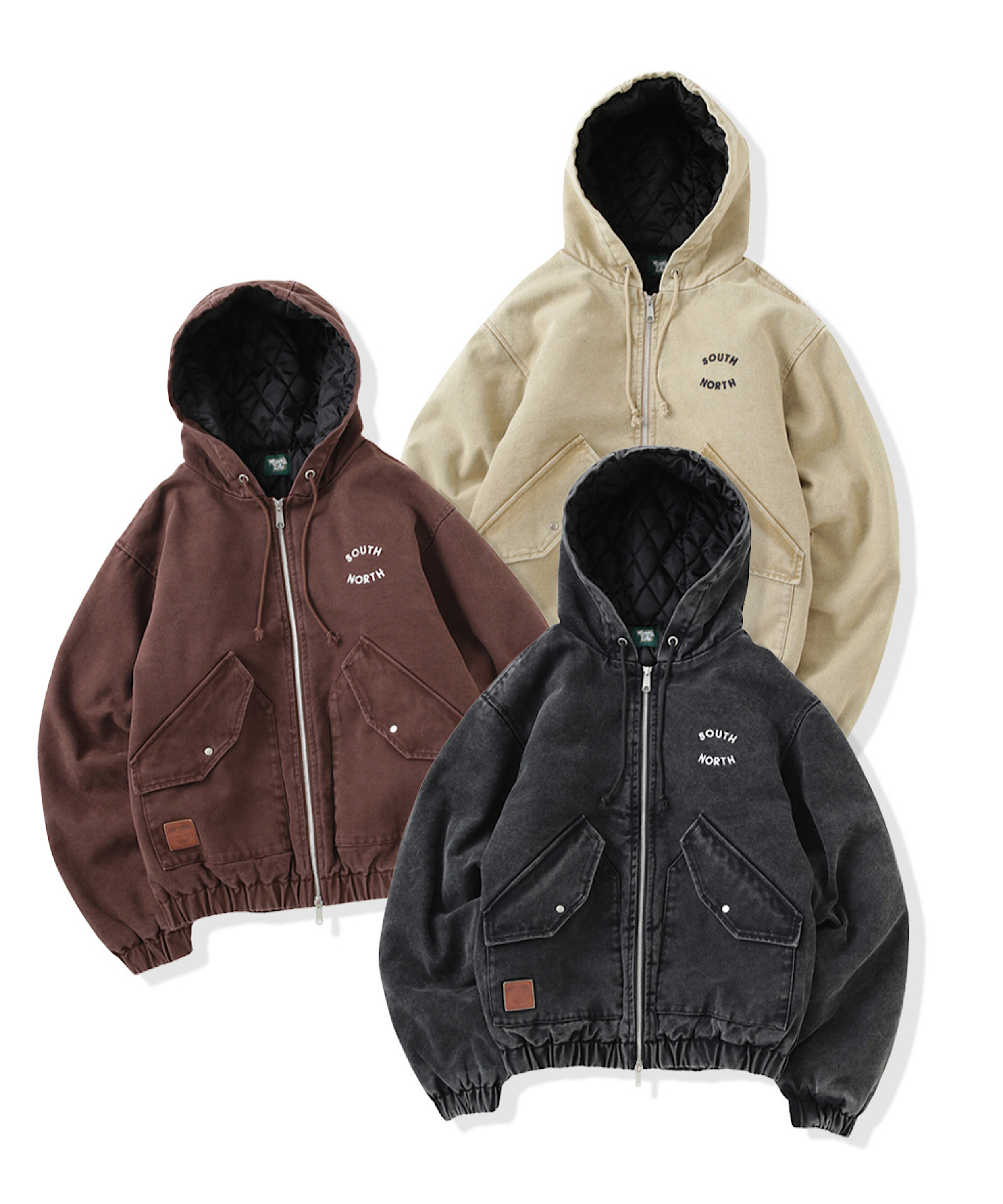 Vintage styles South North logo Duck Hooded Jacket – That's life Vintage styles South North logo Duck Hooded Jacket – That's life