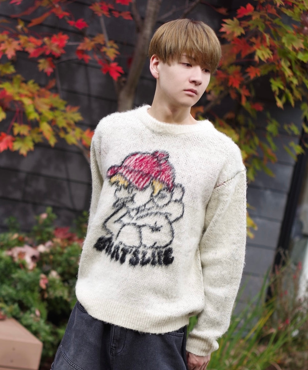 That's life "CANDY BOY" logo knit