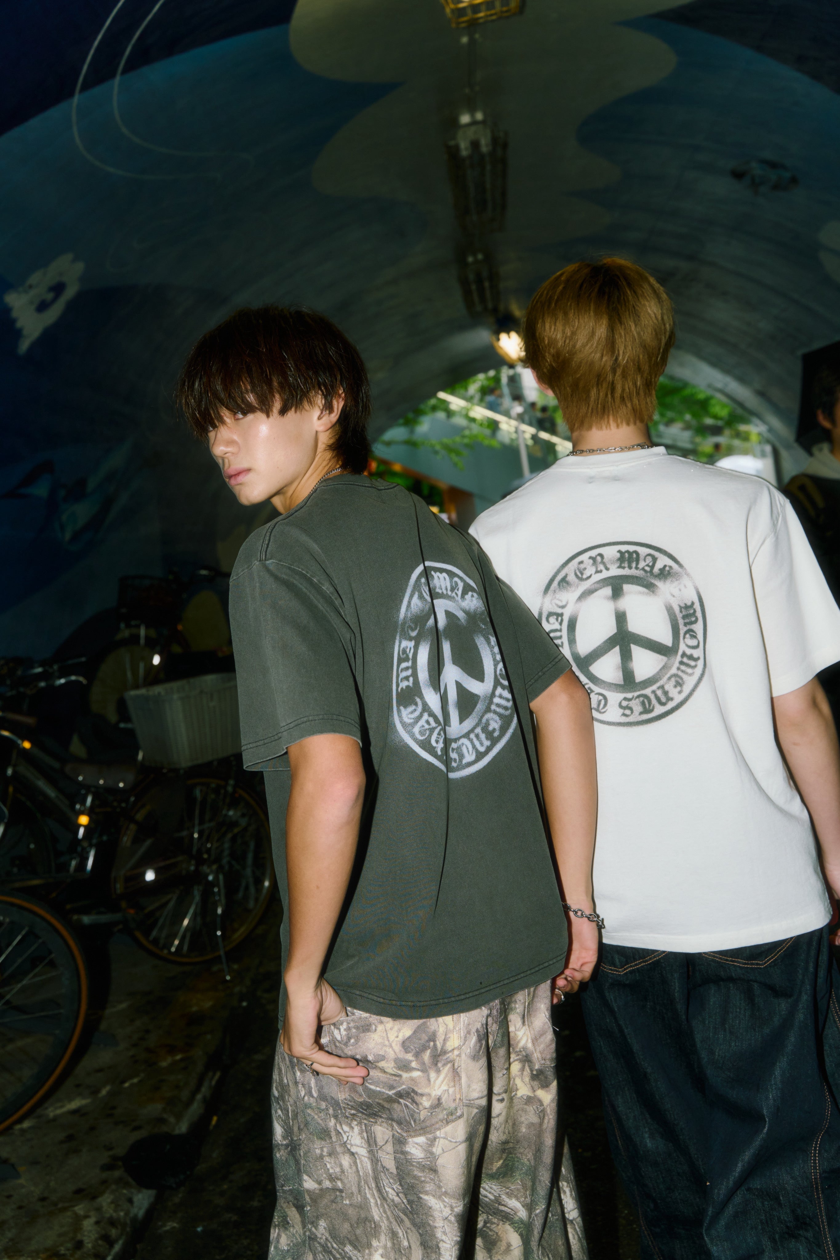 Washed Peace logo tee free