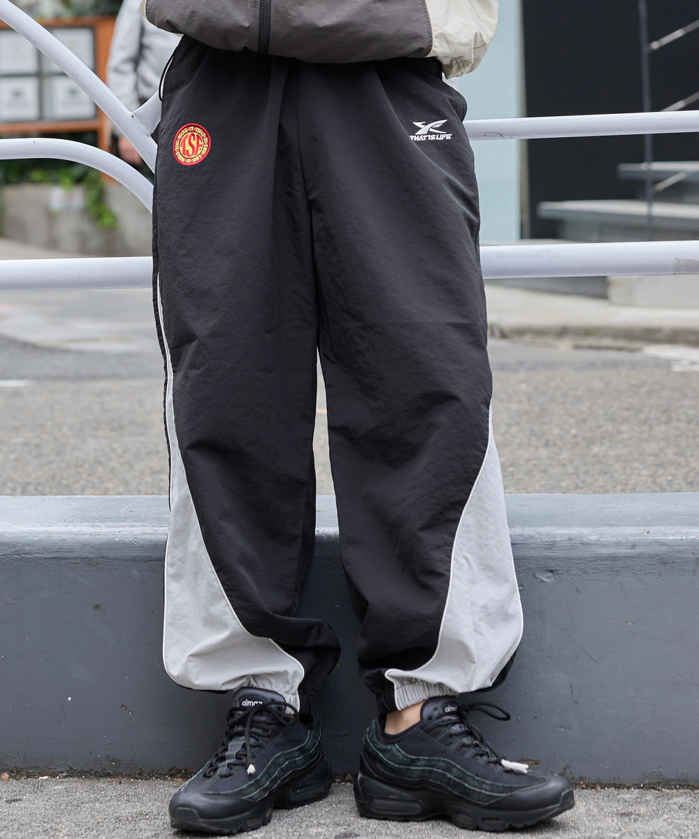That's life Original Double logo Nylon pants
