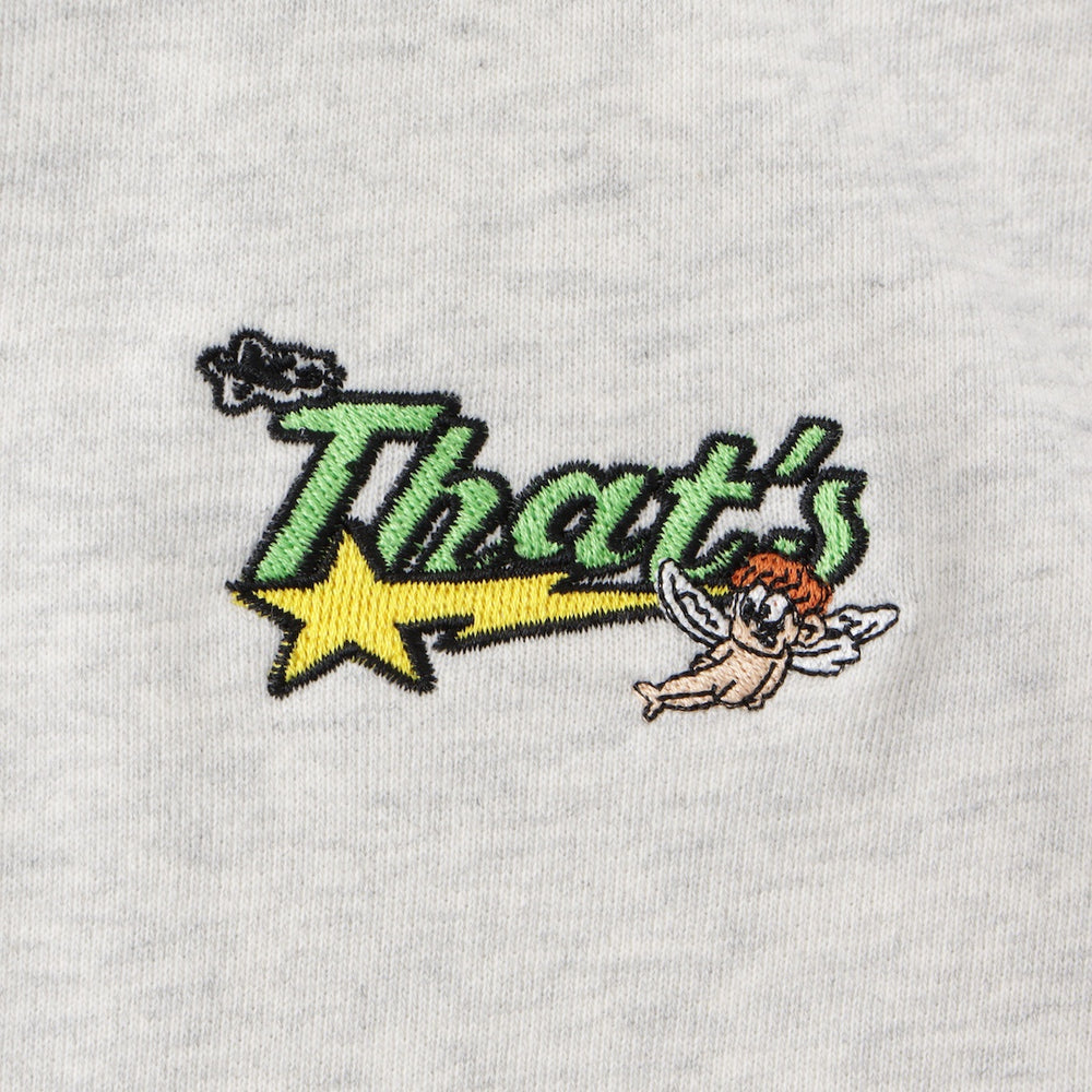 HEAVY WEIGHT ANGEL LOGO HALF ZIP TEE