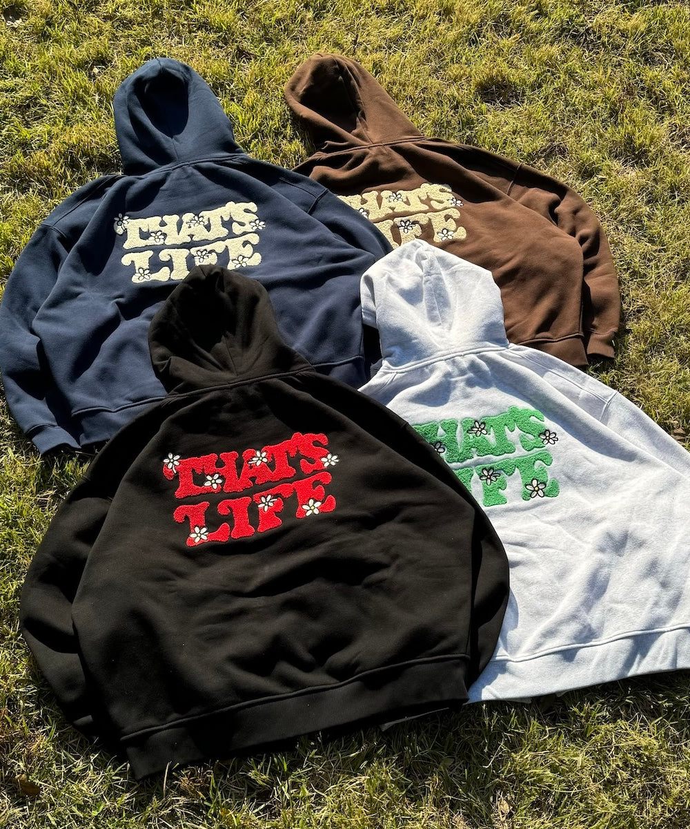 HEAVY WEIGHT 10.0oz FLOWER LOGO ZIP HOODIE