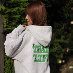 HEAVY WEIGHT 10.0oz FLOWER LOGO ZIP HOODIE