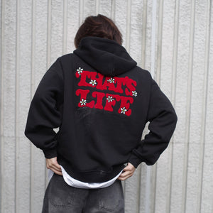 HEAVY WEIGHT 10.0oz FLOWER LOGO ZIP HOODIE