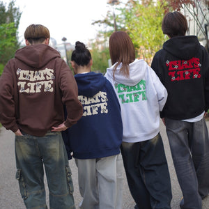 HEAVY WEIGHT 10.0oz FLOWER LOGO ZIP HOODIE