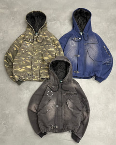 Vintage styles Star logo Duck Hooded Fireman Jacket – That's life