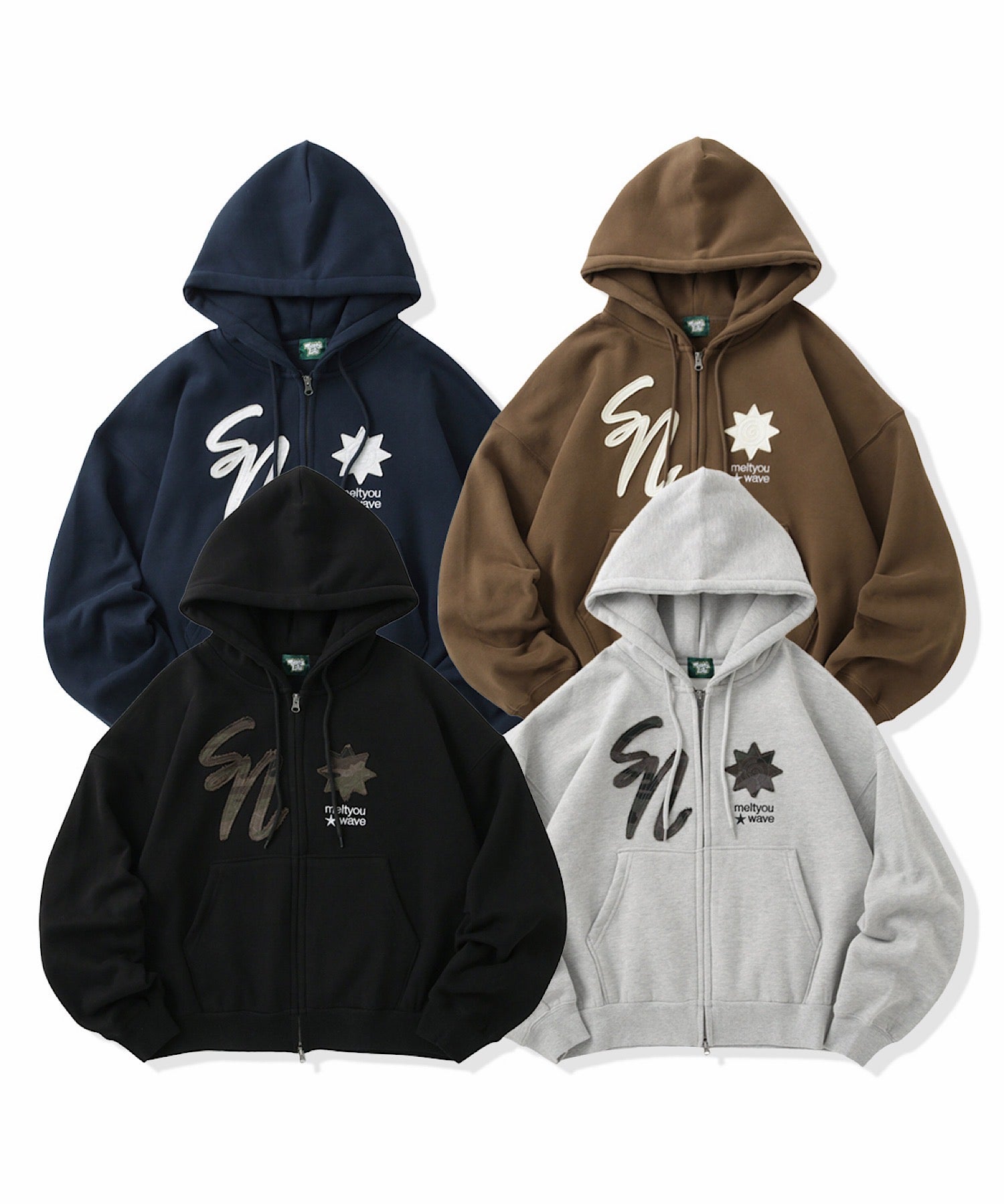 Star Emblem zip hoodie – That's life online store