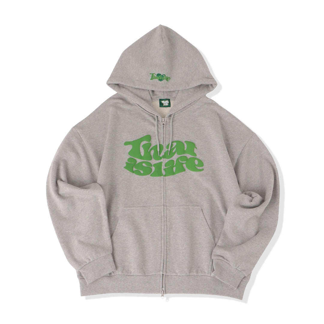 HEAVY WEIGHT 12.0oz FRONT LOGO ZIP HOODIE