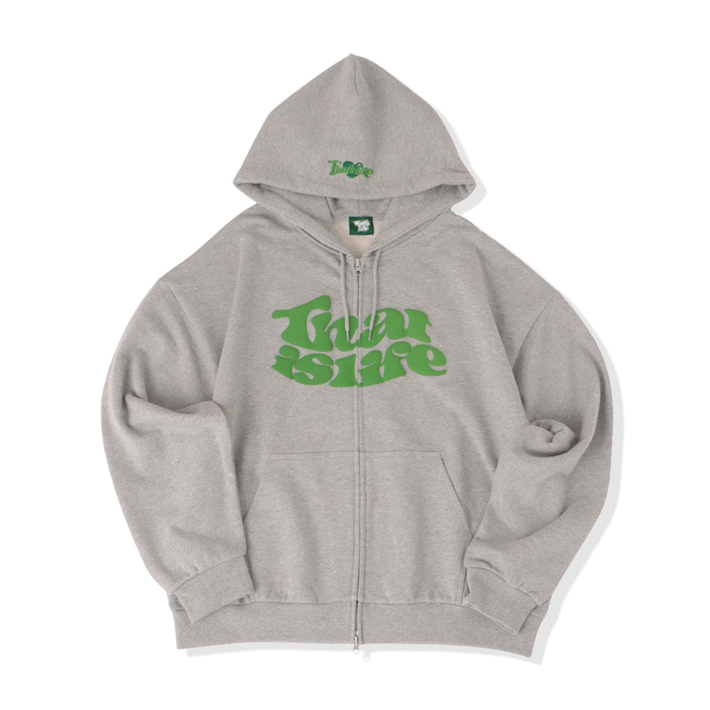 HEAVY WEIGHT 12.0oz FRONT LOGO ZIP HOODIE