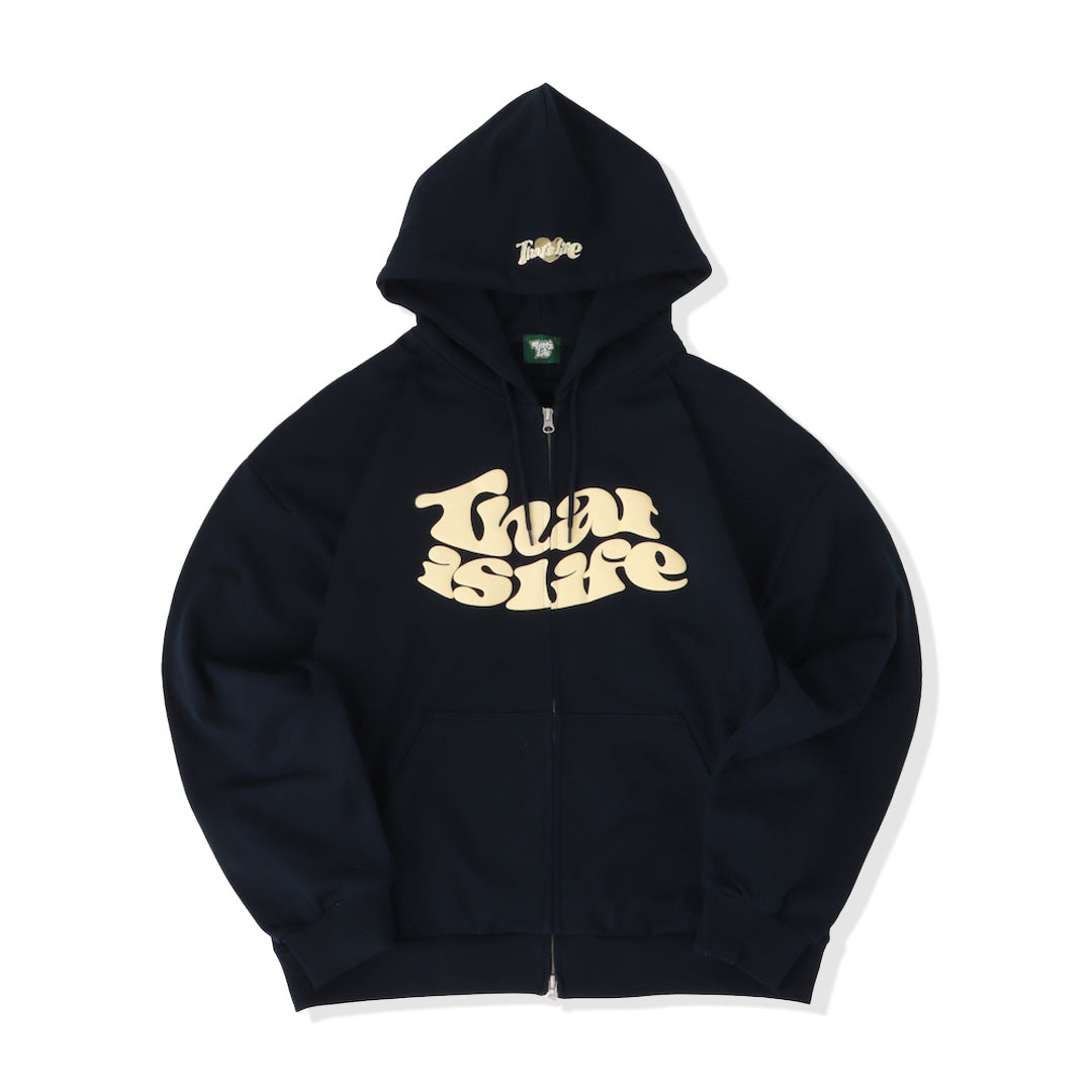 HEAVY WEIGHT 12.0oz FRONT LOGO ZIP HOODIE